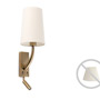Иконка Faro barcelona 29683 REM Old gold structure wall lamp with LED reader бра Faro barcelona