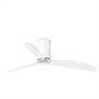 Иконка Faro barcelona 32038 MINI TUBE FAN Shiny white/transparent ceiling fan with DC motor люстра с вентилятором Faro barcelona