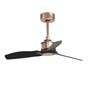 Иконка Faro barcelona 33427 Faro JUST FAN Copper ceiling fan and black blades 81cm люстра вентилятор