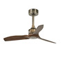 Иконка Faro barcelona 33428 Faro JUST FAN Old gold ceiling fan and wood blades 81cm люстра вентилятор