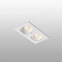 Иконка Faro barcelona 43403 Faro ARGON-2 встраиваемый белый 2xGU10/MR16 точечный светильник
