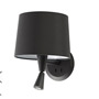 Иконка Faro barcelona 64309 Faro MAMBO Black wall lamp with LED reader настенный светильник