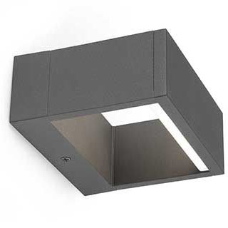 Faro barcelona 74450 Faro ALP бра тёмно-серое LED 8W 3000K уличный настенный светильник