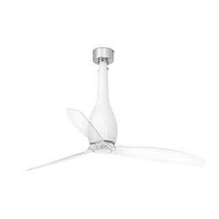 Faro barcelona 32001 Faro ETERFAN Ø128 см белый матов. прозрачн. лопасти люстра-вентилятор без света