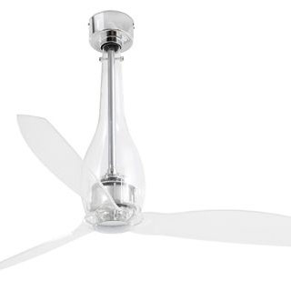 Faro barcelona 33381 Faro ETERFAN Ø 128см боросиликатное стекло 3 лопасти люстра-вентилятор без света