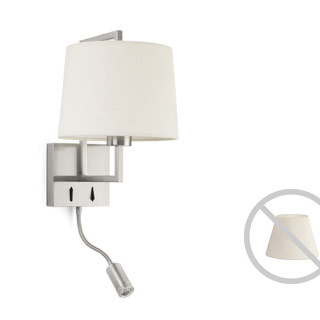 Faro barcelona 20172 FRAME Matt nickel wall lamp with LED reader настенный светильник Faro barcelona