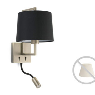 Faro barcelona 20173 FRAME Old gold wall lamp with LED reader настенный светильник Faro barcelona