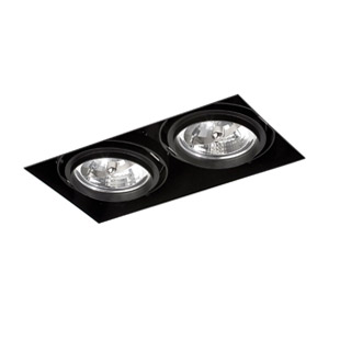 Faro barcelona 03040202 Faro GINGKO-2 Black downlight without frame точечный светильник