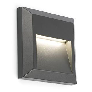 Faro barcelona 70655 Faro GRANT-C бра тёмно-серое LED 1W 3000K уличный настенный светильник