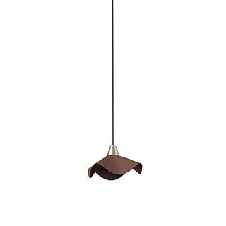 Faro barcelona 66229 HELGA LED Brown leather pendant lamp подвесной светильник Faro barcelona