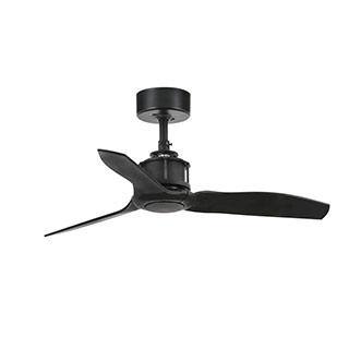 Faro barcelona 33424 JUST FAN Matt black ceiling fan with DC motor 91cm люстра с вентилятором Faro barcelona