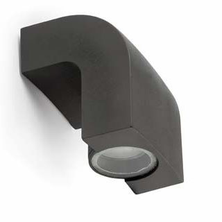 Faro barcelona 74407 Faro KLAMP бра тёмно-серое 1xGU10 35W уличный настенный светильник