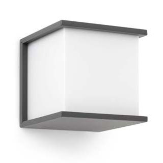 Faro barcelona 70689 Faro KUBICK бра 1хE27 60W тёмно-серый уличный настенный светильник