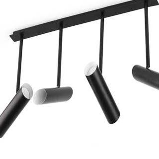 Faro barcelona 29880 Faro LINK подвес чёрный 4xGU10 подвесной светильник