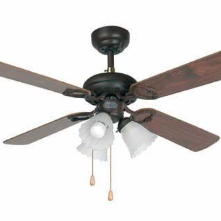 Faro barcelona 33102 Faro LISBOA Ø 107см 4 лопасти коричн. 3xE27 60W люстра с вентилятором