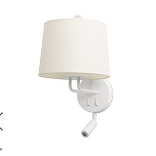 Faro barcelona 24032 Faro MONTREAL White structure wall lamp with LED reader настенный светильник