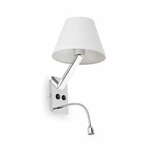 Faro barcelona 68506 Faro MOMA-2 бра белое 60W с подсветкой LED настенный светильник
