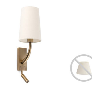 Faro barcelona 29683 REM Old gold structure wall lamp with LED reader бра Faro barcelona