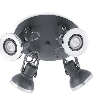 Faro barcelona 40560 Faro RING-4 тёмно-серый 4xGU10 8W спот