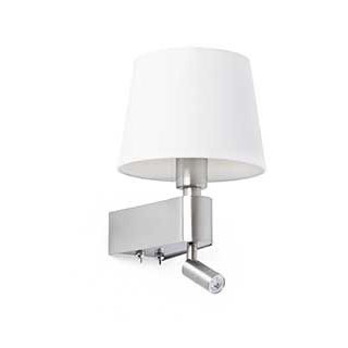 Faro barcelona 29976 Faro ROOM бра белое 1хE27 20W + LED 3W 3000K настенный светильник