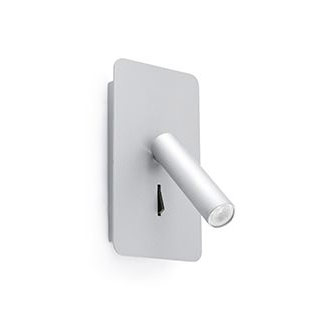 Faro barcelona 62121 Faro SUAU с подсветкой серый PLATA LED 3W 3000K настенный светильник