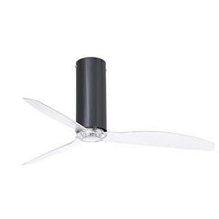 Faro barcelona 32035 Faro TUBE FAN Ø128 см чёрный глянц. 3 лопасти люстра-вентилятор без света