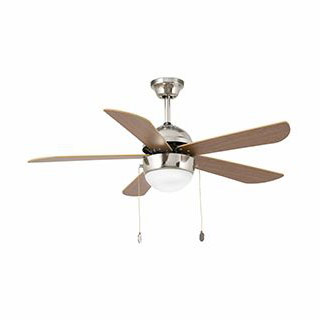 Faro barcelona 33319 Faro VENETO Ø107см никель матов. 5 лопастей 1хE27 40W люстра с вентилятором