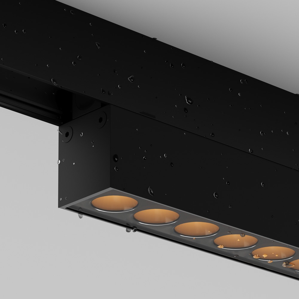 Уличный трековый светильник Точки / Points Exility IP 3000К 12Вт 36° черный