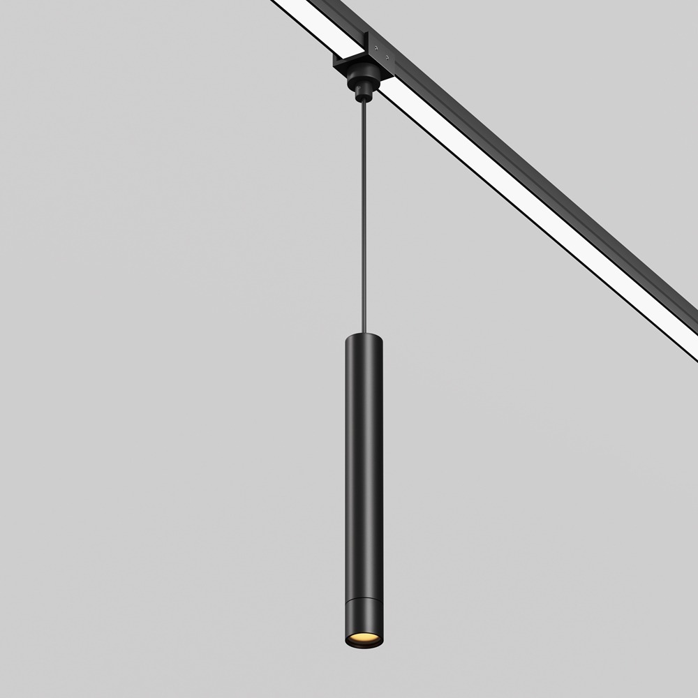 Уличный трековый подвесной светильник Фокус / Focus Led Elasity IP 3000К 8Вт 38° черный