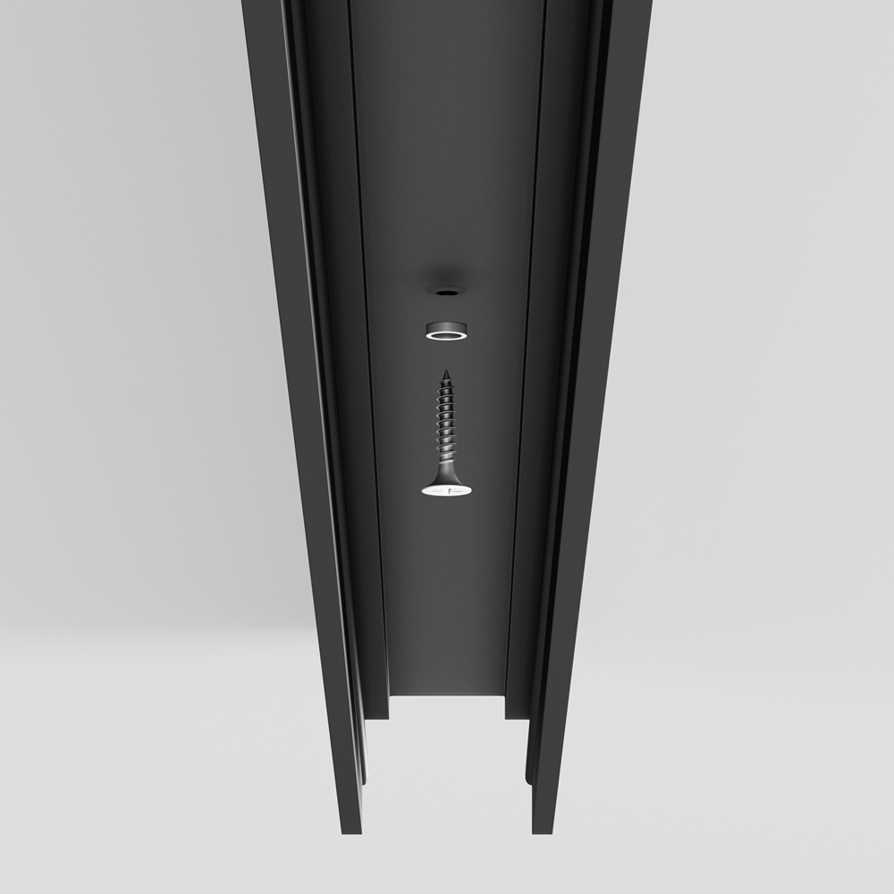 Профиль 2м Elasity IP накладной черный