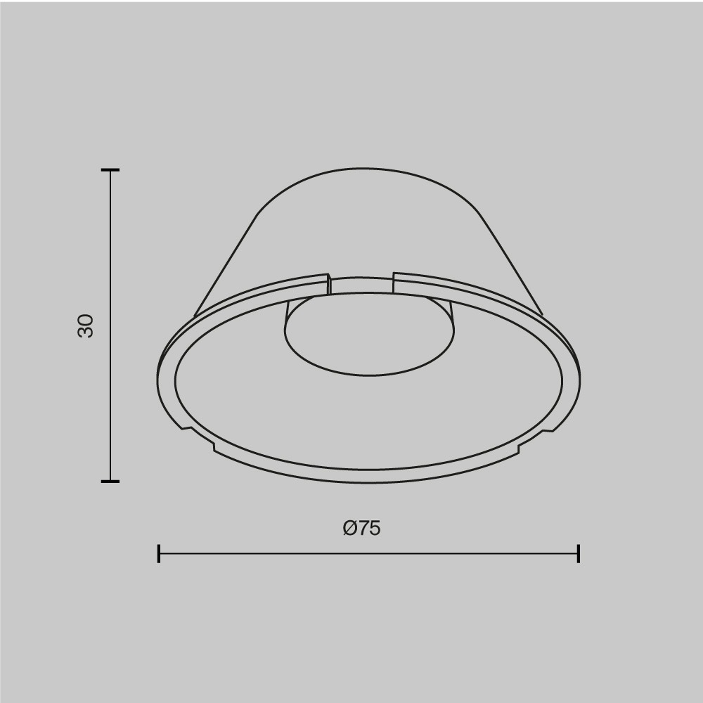 Линза ⌀75mm 15° для Фокус / Focus Led 40Вт