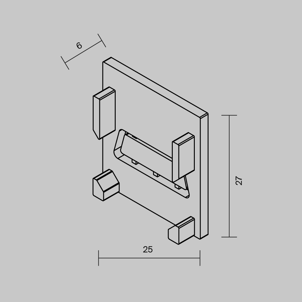 Комплект заглушек для алюминиевого профиля Exility IP 5 шт.