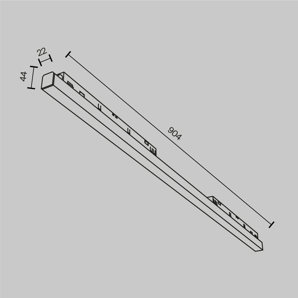 Трековый светильник Базис / Basis Exility 2700-6000K 30Вт 120° Dim Dali1