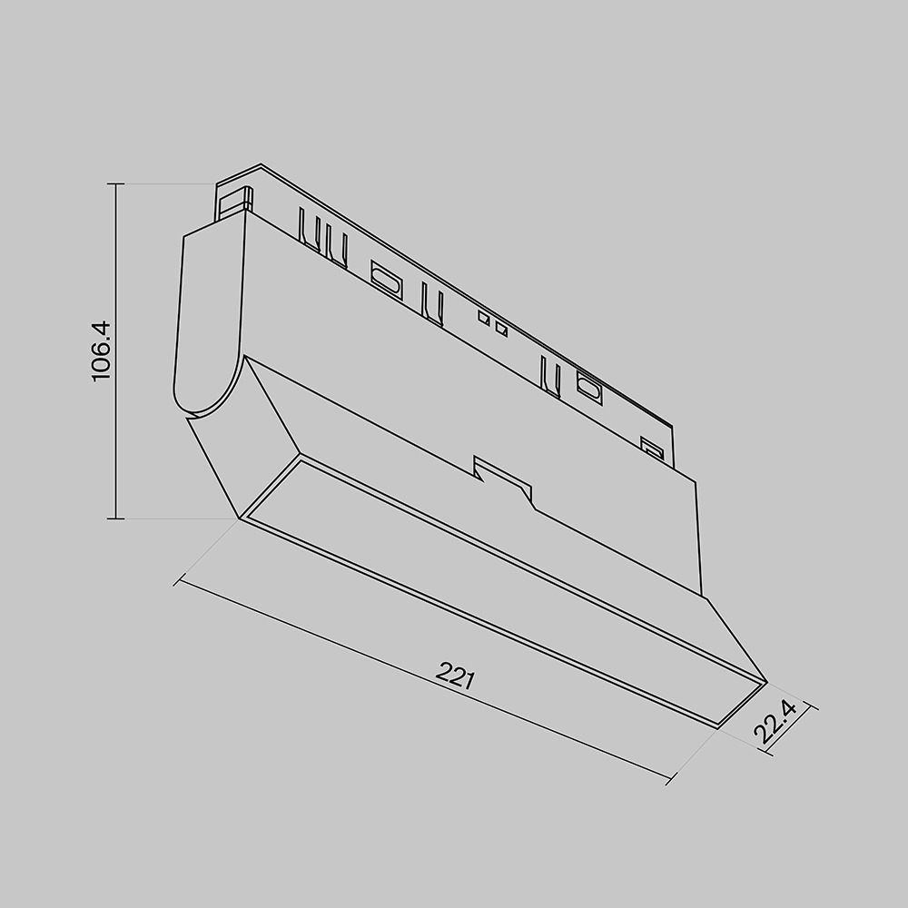 Трековый светильник Базис / Basis Exility 3000K 12Вт 120°