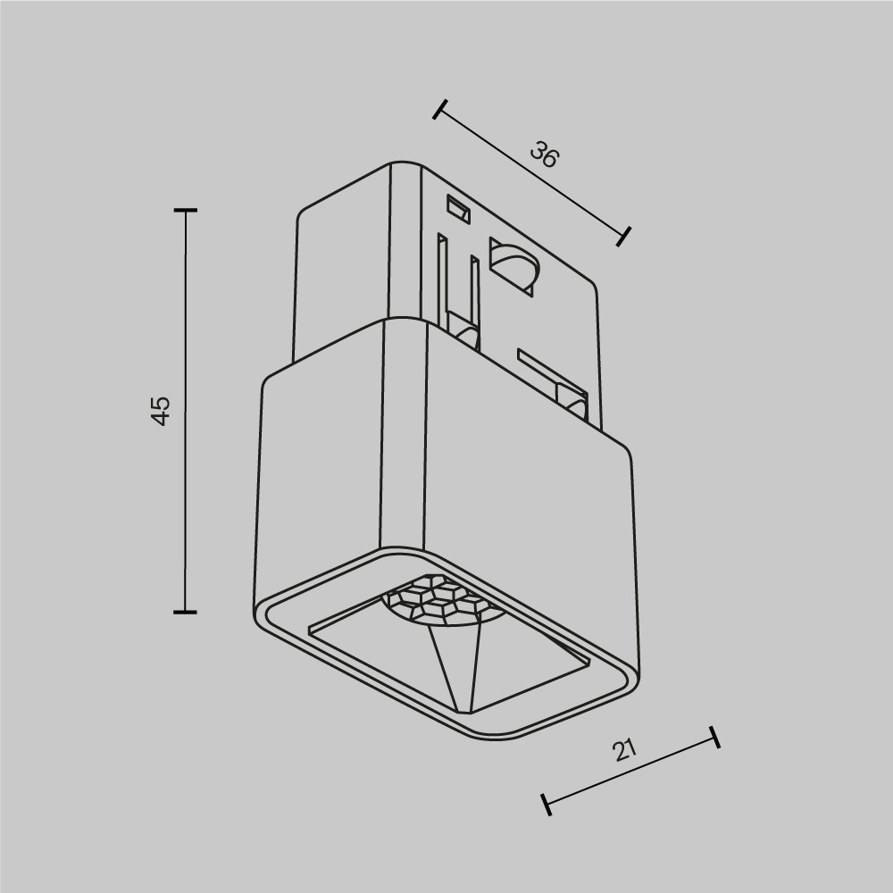 Трековый светильник Точки / Points S Exility 3000K 2Вт 24°