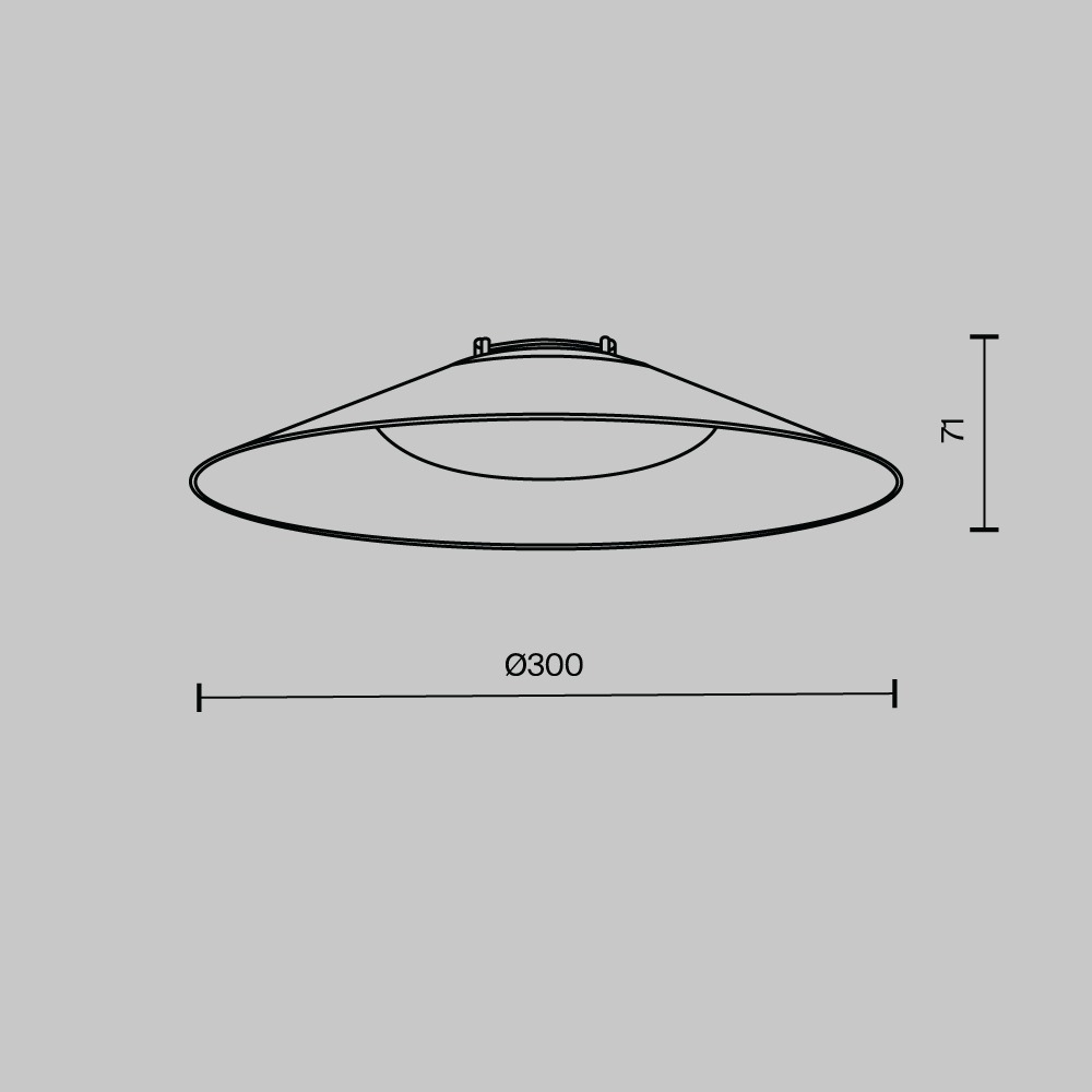 Подвесной светильник Кампана / Campana Parity 3000K 12Вт 120° белый