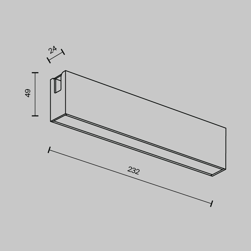 Трековый светильник Базис / Basis Flarity 3000K 12Вт 120°