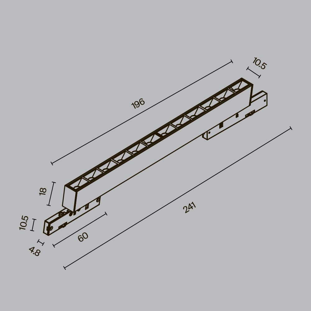 Трековый светильник Точки / Points Levity 2700К 10Вт 30°