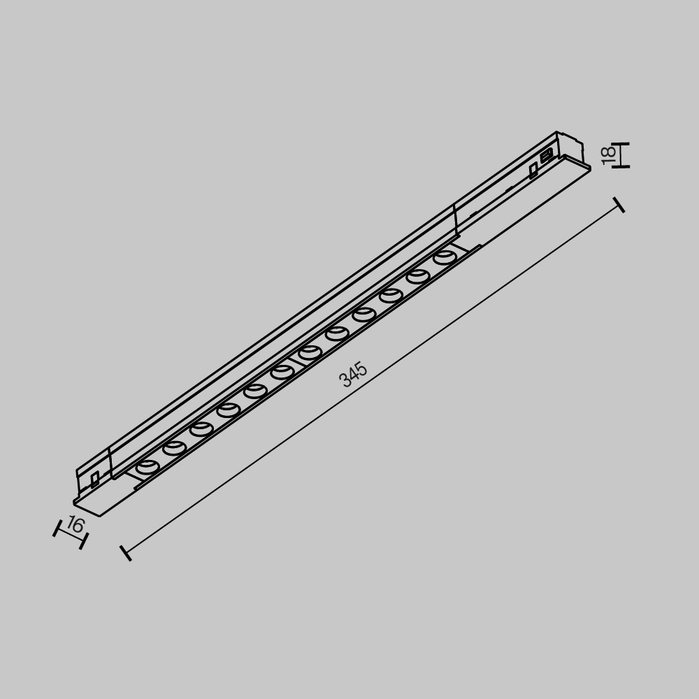 Трековый светильник Точки / Points Exility 3000K 10Вт 36°