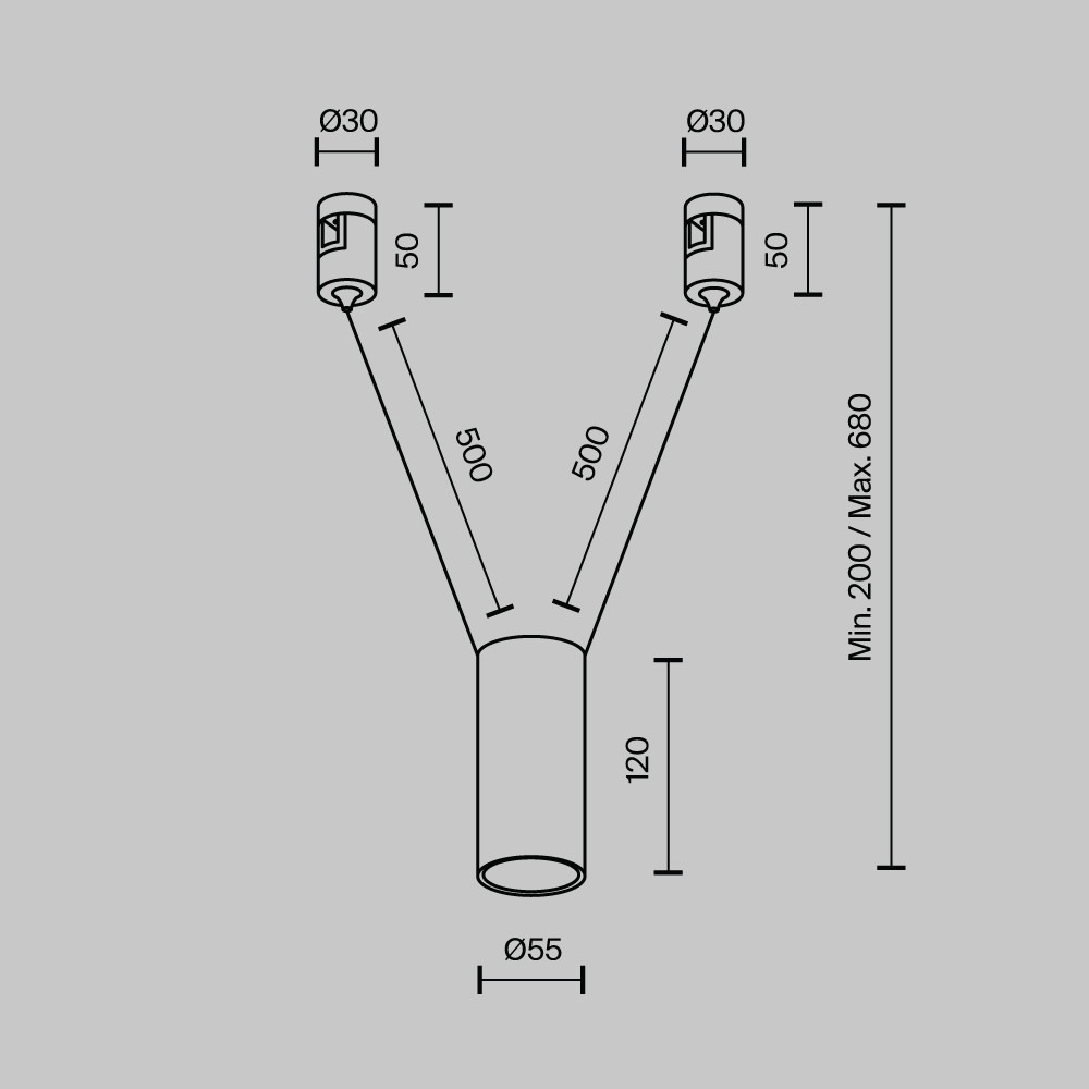 Трековый подвесой светильник Фокус / Focus Led Flarity 4000K 12Вт 36°