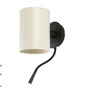 Иконка Faro barcelona 20032 Faro LUPE Structure black wall lamp with LED reader настенный светильник