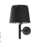 Иконка Faro barcelona 20311 Faro SAVOY Black shade wall lamp настенный светильник