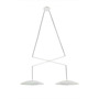 Иконка Faro barcelona 24504 SLIM LED White double extensible pendant lamp подвесной светильник Faro barcelona