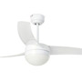 Иконка Faro barcelona 33415 Faro EASY Ø105см белый 2xE27 15W 3 лопасти люстра с вентилятором