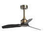 Иконка Faro barcelona 33429 Faro JUST FAN Old gold ceiling fan and black blades 81cm люстра вентилятор