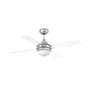 Иконка Faro barcelona 33696 MINI ICARIA Matt nickel/transparent ceiling fan люстра с вентилятором Faro barcelona